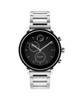 Movado Connect 2.0 Unisex Powered with Wear OS by Google Stainless Steel and Stainless Steel Smartwatch, Color: Silver (Model: 3660035)
