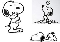 Snoopy Peanuts and Woodstock Inspired Decal Sticker for car Laptop for Apple MacBook Pro Vinyl Decals