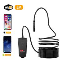 Pancellent Wireless Endoscope Camera 1080P WiFi HD Borescope with Semi Rigid Cable for Android/iOS Smartphone/iPhone/Samsung Tablet Devices (16.5FT/5M)
