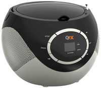 QFX J-51BK Portable AM/FM Radio CD Player - Black