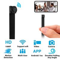Mini WiFi Hidden Camera - Small Spy Cameras Wireless - Tiny Nanny Cam HD 1080P - Covert Home Monitoring - Security Surveillance Cams with Cell Phone App
