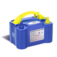 NuLink Electric Portable Dual Nozzle Balloon Blower Pump Inflation for Decoration, Party, Sport [110V~120V, 600W, Royal Blue]
