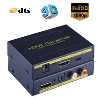 HDMI Audio Extractor, HDSee HDMI To HDMI Audio Optical and RCA(L/R) Stereo Analog Outputs Video Audio Splitter Converter Support 4K 3D 1080P(50/60HZ) for Blu-ray Player Xbox PS4