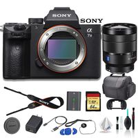 Sony Alpha a7 III Full-Frame Mirrorless Digital Camera Bundle FE 24-70mm f/4 Lens, Bag, 64GB Memory Card, Memory Card Reader and More.