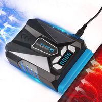 Linkstyle Laptop Fan Cooler, Laptop Cooling Fan with Rotational Speed & Temperature Display, Rapid Cooling, USB Powered, Adjustable Fan Speed, Compatible with Cooling Pads