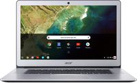 Acer Chromebook 15, Intel Celeron N3350, 15.6" Full HD Touch, 4GB LPDDR4, 32GB Storage, Google Chrome, Pure Silver, CB515-1HT-C2AE, 15-15.99 inches