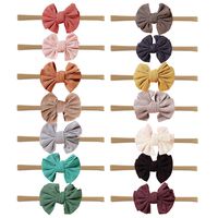 14pcs Baby Girl Nylon Headbands Newborn Infant Toddler Hairbands and Bows Child Hair Accessories (SAP13-14pcs)