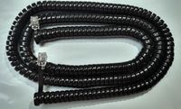 10 Pack of Black 25 Ft Handset Cords for Avaya Phone Partner 6 6D 18 18D 34D Series 1 2 ii Euro MLS 6 12 12D Merlin BIS HFAI MLX 5 5D 10 10D 10DP 16DP 28D Lucent Curly Coil Glossy Lot by DIY-BizPhones