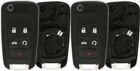 KeylessOption Just the Case Keyless Entry Remote Control Car Key Fob Shell Replacement For OHT01060512 (Pack of 2)