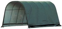 ShelterLogic Round Style Run-In Shelter, Green, 12 x 20 x 10 ft.