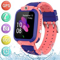 Kids Smartwatch GPS Tracker Phone - 2019 New Waterproof Children Smart Watches with 1.4" Touch Screen SOS Phone Call Talkie Walkie Pedometer Fitness Sports Band for Boys Girls Age 4-12 (Pink)