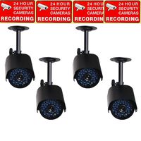 VideoSecu 4 x Bullet Day Night Vision Outdoor CCTV Security Cameras Infrared High Resolution 520TVL with IR Cut Filter Switch CCTV Surveillance A24