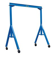 Vestil FHS-2-10 Fixed Height Steel Gantry Crane, 2000 lbs Capacity, 10' Length x 6" Height Beam
