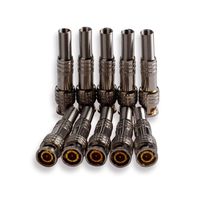 Spring BNC Male Solder Connector, DCFun 10-Pack Q9 Plug to RG59 Coaxial Cable for CCTV Camera