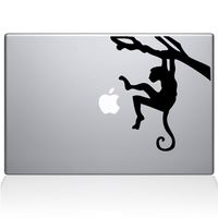The Decal Guru Monkey Branch MacBook Decal Vinyl Sticker - 15" MacBook Pro (2015 & Older) - Black (1130-MAC-15P-BLA)