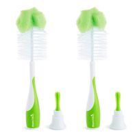 Munchkin Sponge Bottle Brush, Pack of 2, Green