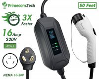 50 Feet Level 2 PRIMECOM.Tech Electric Vehicle (EV) Charger 220-240 Volt Dryer 10-30 Plug ( 50" Feet level-2)