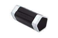 Leatherweight Portable Bluetooth Speaker, Genuine Leather and Metal Retro Wireless Speaker with All-Round Sound, Enhanced Bass and Long Lasting Battery Life (Black & Silver)