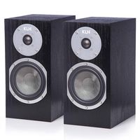 KLH Albany 2-Way Bookshelf Speakers - Pair (Black Oak)