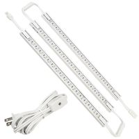 LED Concepts Under Cabinet & Closet Linkable LED Light Bars -ETL Listed Power Supply (12" Inch -3PK, White)