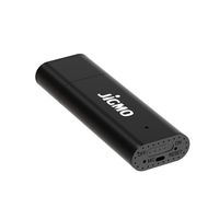 Voice Activated Recorder Digital Audio Recording Device Lectures (Black) JiGMO - 8GB / 48 Hours Storage Capacity! Recharge While Recording 2 Lanyards E-Book! Don't Miss Another Word!