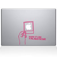 The Decal Guru Shake it Like a Polaroid Picture MacBook Decal Vinyl Sticker - 13" MacBook Air - Pink (1170-MAC-13A-BG)