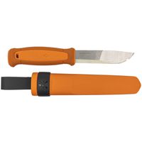 Morakniv Kansbol Fixed Blade Knife with Sandvik Stainless Steel 4.3-Inch Blade and Plastic Sheath, Burnt Orange