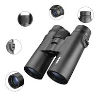 Beileshi 10x42 Roof Prism Binoculars Telescope, HD Professional Binocular for Recreation Viewing Birding Trip-BAK4 Prism Optical Lens-with Carrying Bag