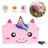 VCOM Kids Headphones, Volume Limited Girls Earphones with Thin Removable Speakers & Soft Washable Fleece Sleeping Headband 3.5mm Jack Compatible for iPad Kindle Tablet PC Smartphone(Pink Unicorn)