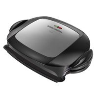 George Foreman 5-Serving Removable Plate Grill and Panini Press, Platinum, GRP472P(Premium Ceramic Coating)