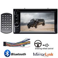 Double Din Car Radio CD DVD Player with Touchscreen 6.2" Bluetooth Mirrorlink Steering Wheel Control Aux Input Subwoofer Control for Ford F150 F250 F350 F450 F550 2004-2016 Super Duty