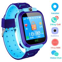 Kids Smartwatch,THEMOEMOE GPS Kids Tracker Samrt Watch with Camera Calls SOS Smart Watch for Kids Girls Boys(Blue)