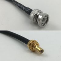 3 feet RG188 BNC MALE to SMB MALE BULKHEAD Pigtail Jumper RF coaxial cable 50ohm High Quality Quick USA Shipping