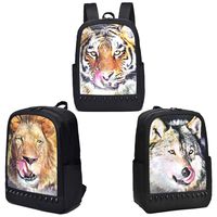 Fashion Backpack Purse 3D Animal Studded Backpack for Women Men Girls Travel Lightweight Cool Bookbag