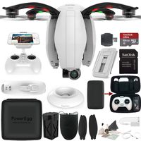 PowerVision PowerEgg Drone with 360 Panoramic 4K HD Camera and 3-axis Gimbal with High Speed 64GB Memory Card & More