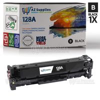 AZ Compatible Toner Cartridge Replacement for HP 128A CE320A use in Color Laserjet CM1415 Color Laserjet CM1415FNW Color Laserjet CP1525 Color Laserjet CP1525NW (Black, 1-Pack)