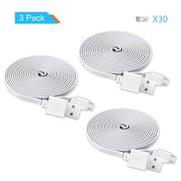 LANMU Micro USB Power Extension Cable for Wyze Cam,Wyze Cam Pan,Blink,Nest Cam Indoor,Yi Camera,kasa Cam,Home Security Camera Charging Cord,with Wire Clips (26ft/8m) (3 Pack)