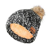 Pococina Upgraded 4.2 Bluetooth Beanie Hat Pom Pom Winter Knit Music Hat Cap Wireless Headphones Bluetooth Hat with Stereo Speaker Built-in Mic Birthday Gifts for Women Teen Girls - 023 Black