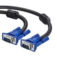 VGA Cable 30ft, 15 Pin VGA SVGA Computer Monitor Cable with Ferrite Cores Male to Male Gold Plated Compatible for Projectors, HDTVs, Displays and etc (10M/30Ft)
