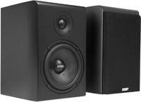 Earthquake Sound RBS-52 2-Way Bass Reflex Bookshelf Home Speakers, Set of 2, Matte Black