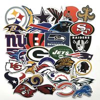 Football Sticker,Vinyls Stickers[32 PCS] for Kids,Cars,Motorcycle,Bicycle,Skateboard Luggage,Bumper Waterproof(Not Random)