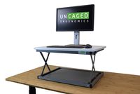 CHANGEdesk MINI Small Adjustable Height Standing Desk Converter for Laptop Macbook Single Monitor Desktop Computer portable lightweight ergonomic sit stand up corner riser affordable compact tabletop