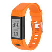 XHNee Compatible with Garmin Vivosmart HR+ Bands Women Men, Replacement Silicone Band Straps Bracelet Wristbands for Vivosmart HR Plus, Approach X10, Approach X40 (Orange)