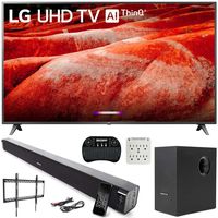 LG 82UM8070PUA 82" 4K HDR LED TV (2019) AI ThinQ with Deco Gear Soundbar Bundle