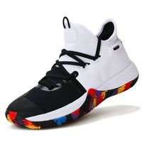 Boys Shoes Breathable Basketball Shoes for Boys Durable Girls Basketball Shoes Comfortable Basketball Sneakers for Boys Non-Slip Kids Sneakers Boys Tennis Shoes Size 8 White