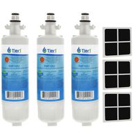 Tier1 Replacement for LG LT700P ADQ36006101, ADQ36006102, Kenmore 46-9690, and LT120F Water and Air Filter Combo 3 Pack