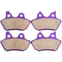 ECCPP FA400 Front and Rear Carbon Fiber Replacement Brake Pads Kits Fit for Harley-Davidson Dyna,Harley-Davidson Fatboy,Harley-Davidson Heritage Softail,Night Train,Softail, Sportster