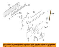 Nissan 90450-ZH000, Tailgate Lift Support