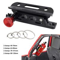 MFC New Multi-purpose Aluminum Adjustable Fire Extinguisher Holder Mount with 8 Clamps(4 pcs extra adjustable rings for spare using) for Jeep Wrangler UTV Polaris RZR Ranger