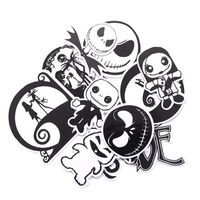 12 Pcs The Nightmare Before Christmas Graffiti Stickers Waterproof for Kids DIY Luggage Laptop Skateboard Car